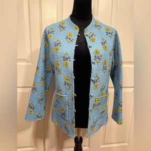 Reversible Floral Quilted Jacket - Cotton - Cottagecore Coquette